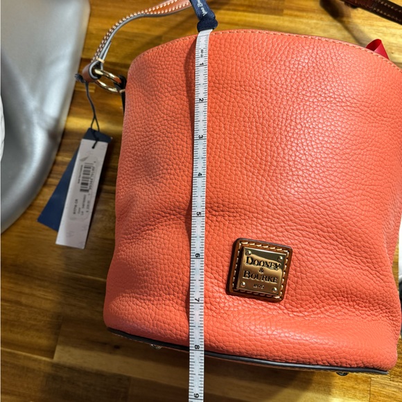 Dooney & Bourke Small Thea Crossbody Coral Pebble Leather NWT - Picture 8 of 8